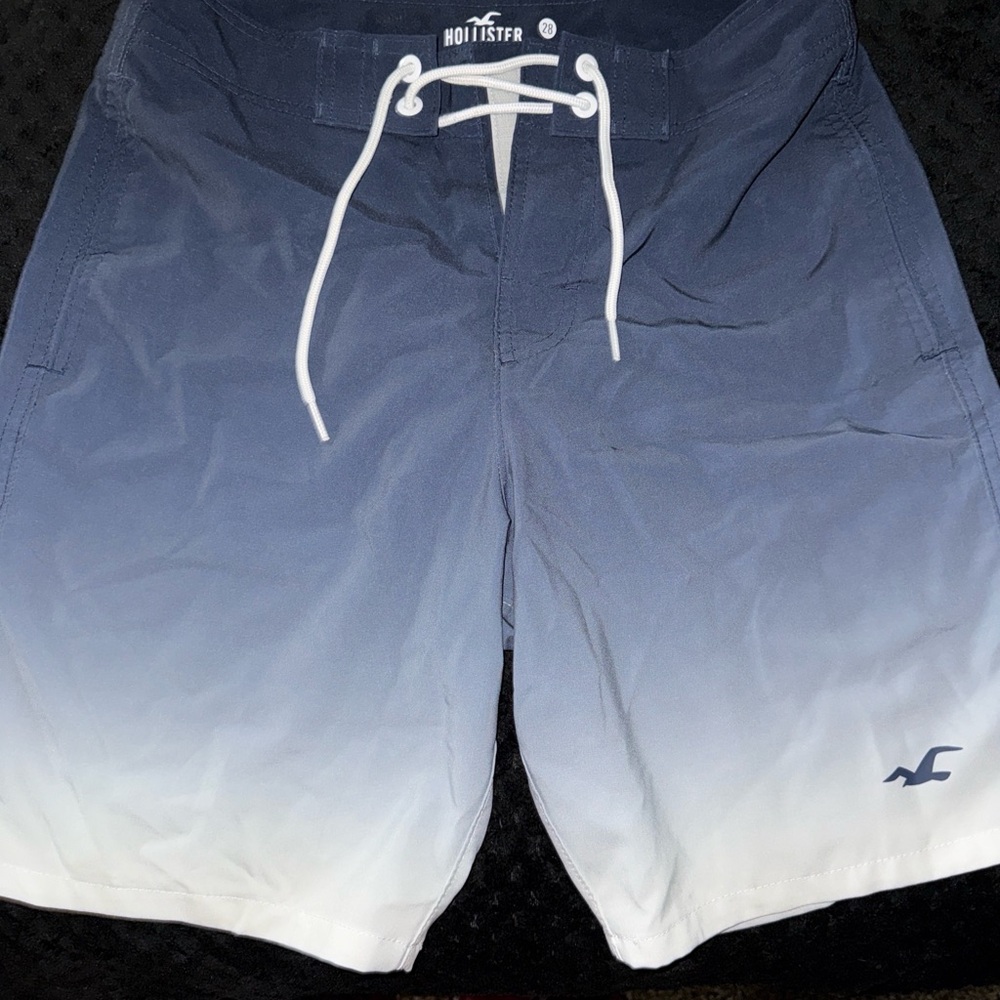 Hollister Men's Ombre Blue Board Shorts